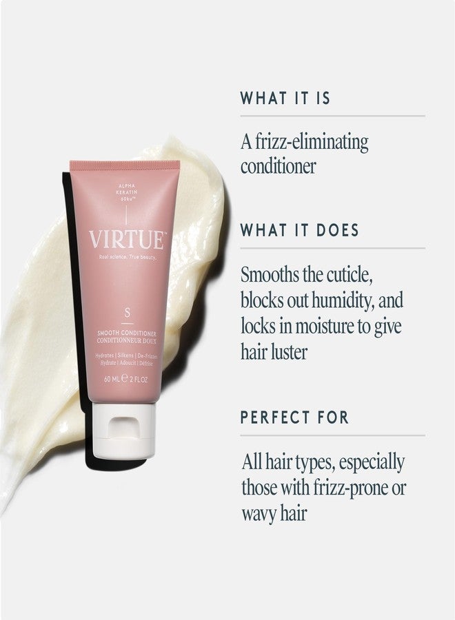 VIRTUE Smooth Conditioner for Frizz Control for Curly Hair, Sulfate Free, Safe for All Hair Types, Color Safe - Image 2